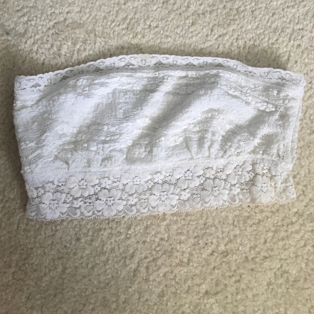 Free People White Lace Bandeau